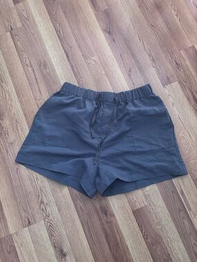 Women's Charcoal Drawstring Casual Shorts